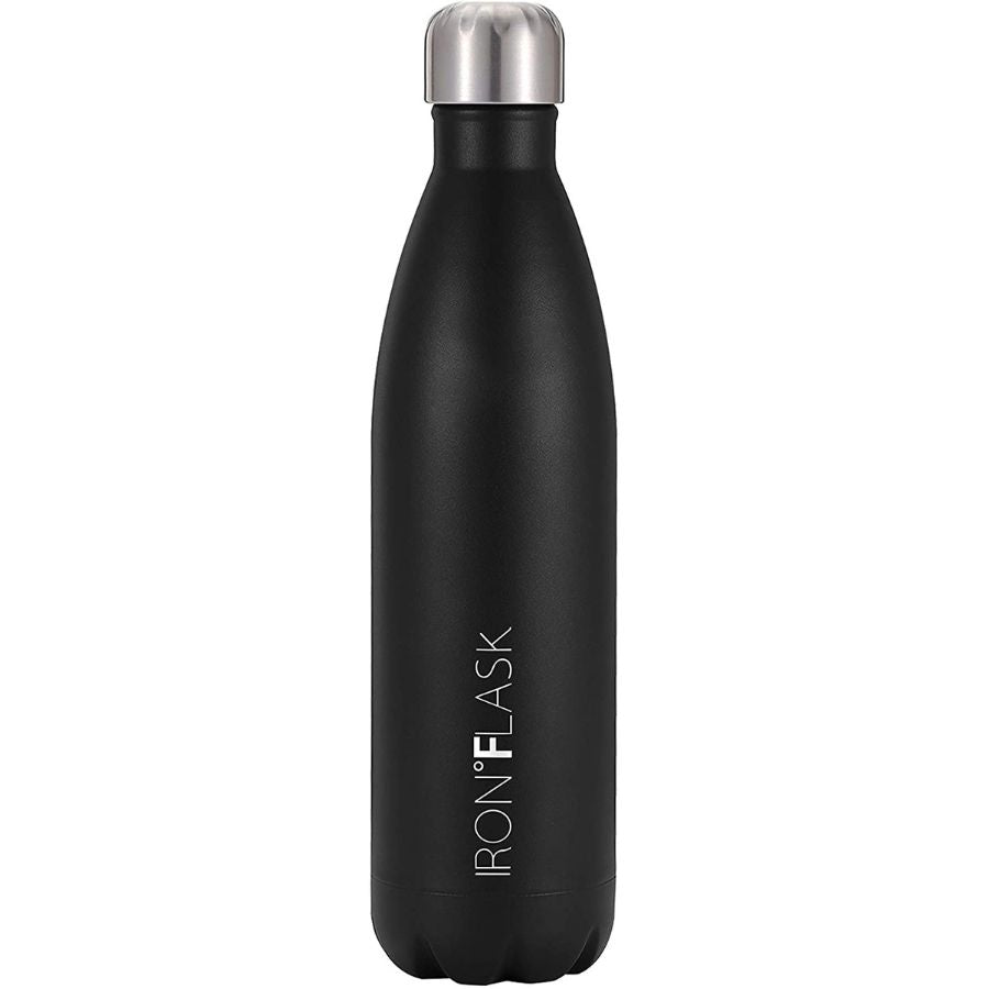 Retro sports water bottle - 25oz, Midnight Black