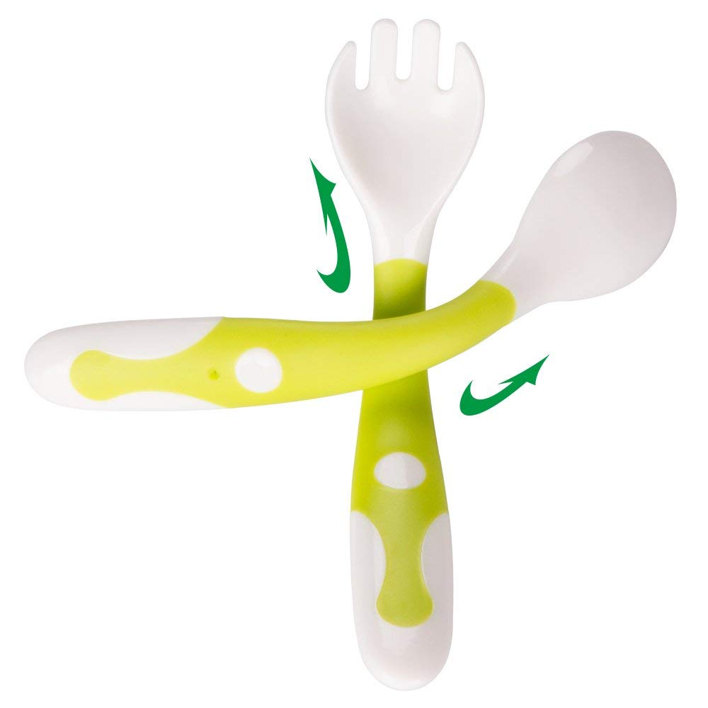 Baby Utensils Spoons, Color: 1 Set Green