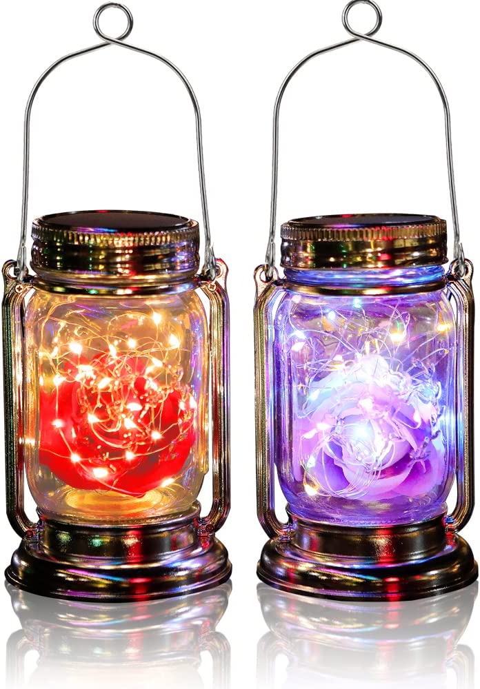 2 Pack LED Light Up Roses Valentines Gifts