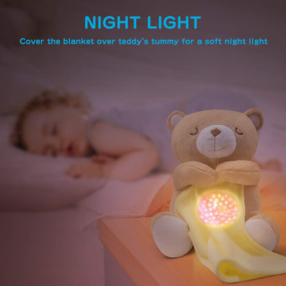 Bear Toy with 18 soothing sounds, sleep timer