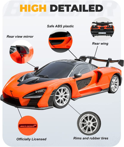 7.80 × 3.54 × 2.05 inch remote control car (orange)