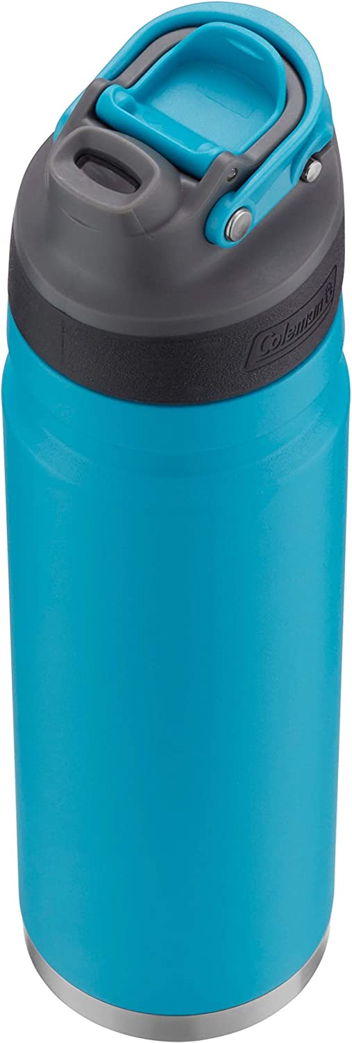 Caribbean sea color stainless steel insulated water bottle