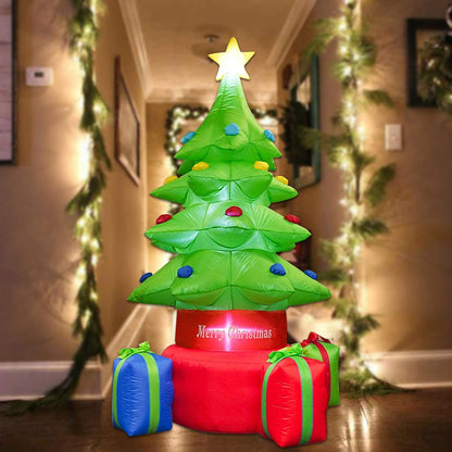 Inflatable Christmas tree, with 7ft led light