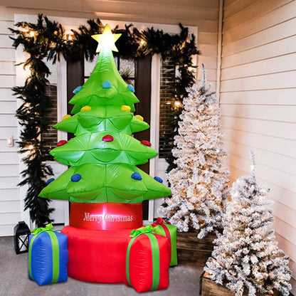 Inflatable Christmas tree, with 7ft led light