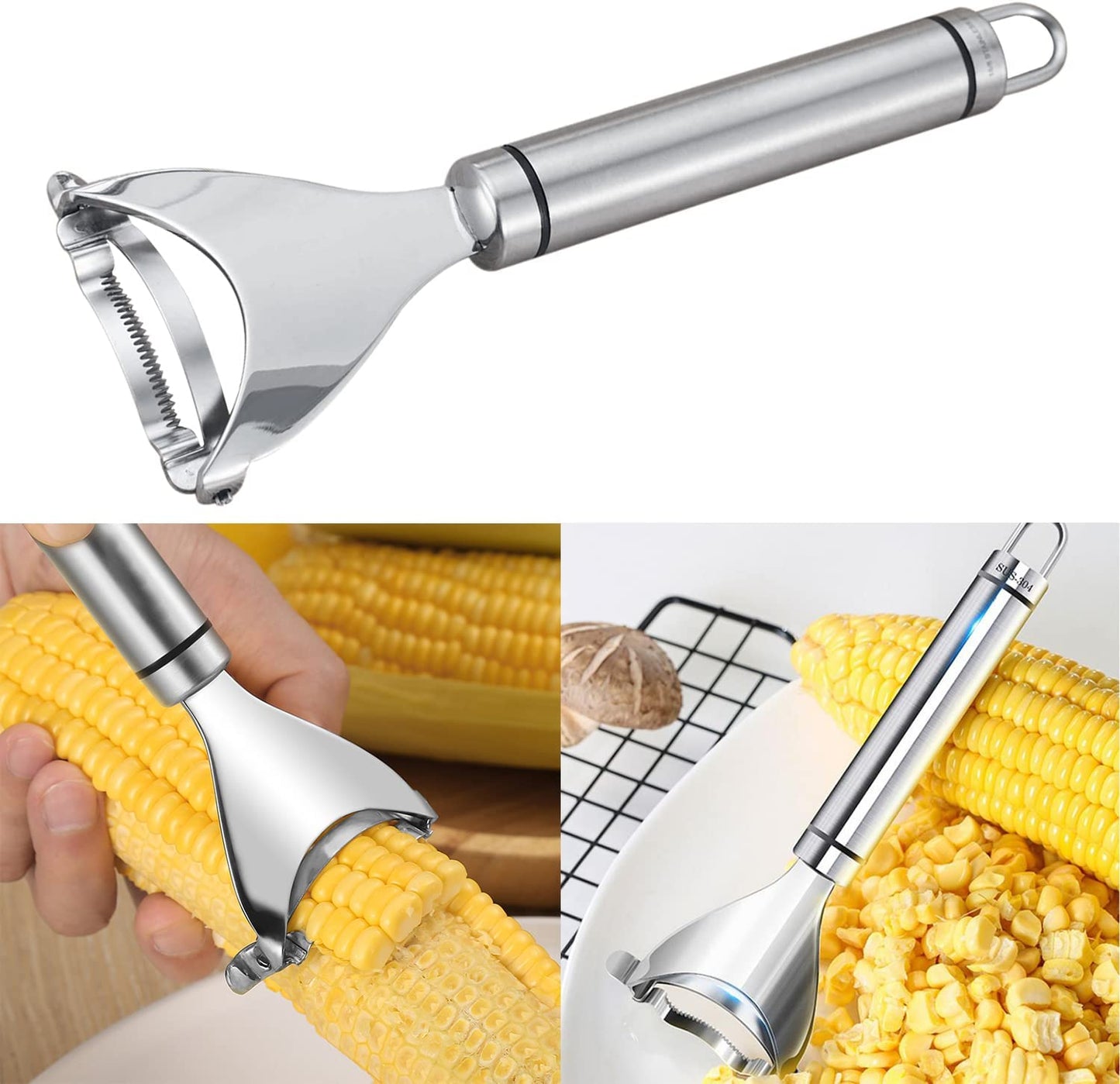 Stainless steel corn sheller (2 pieces)