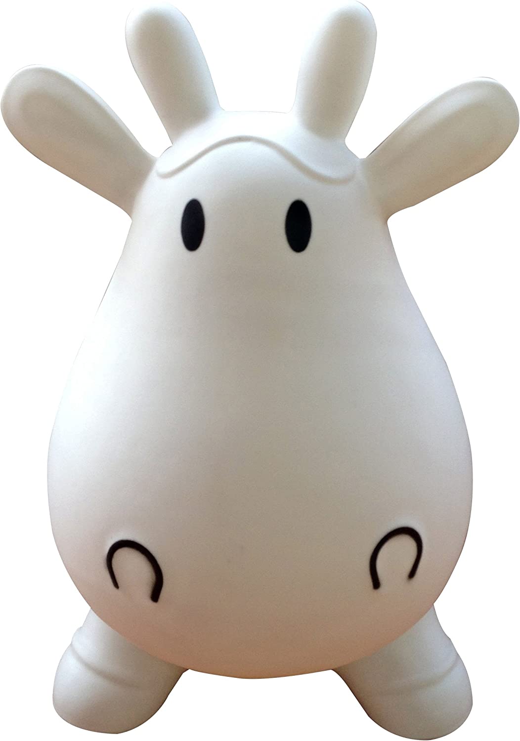 Inflatable White Cow with Hand Pump, 21.26 x 10.24 x 16.54