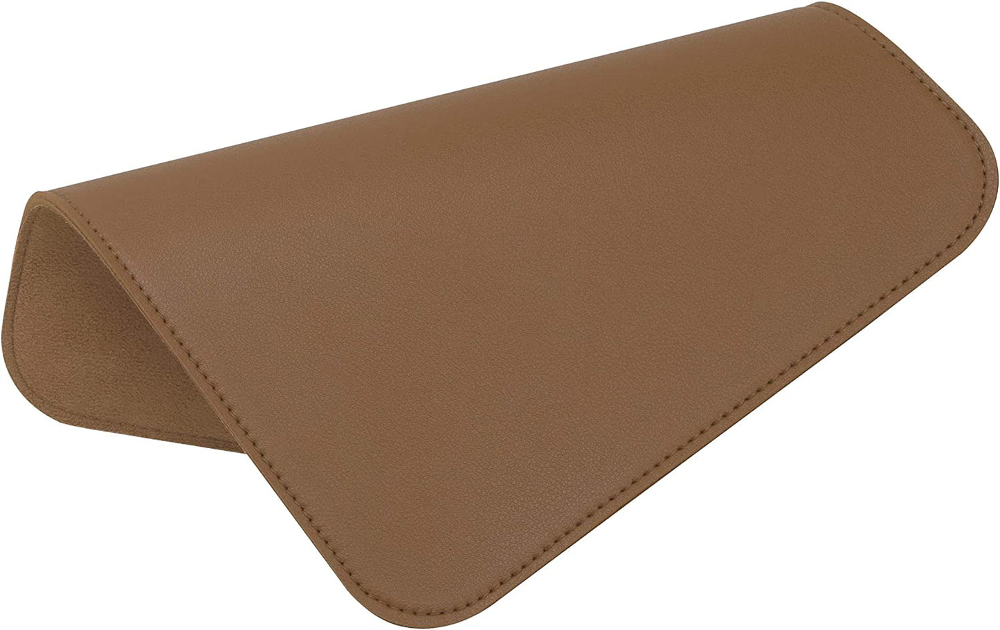 Non-slip mouse mat with stitched edge, square, dark-brown