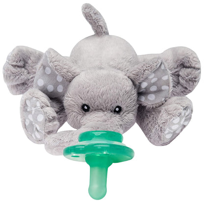 Plush toy including removable pacifier