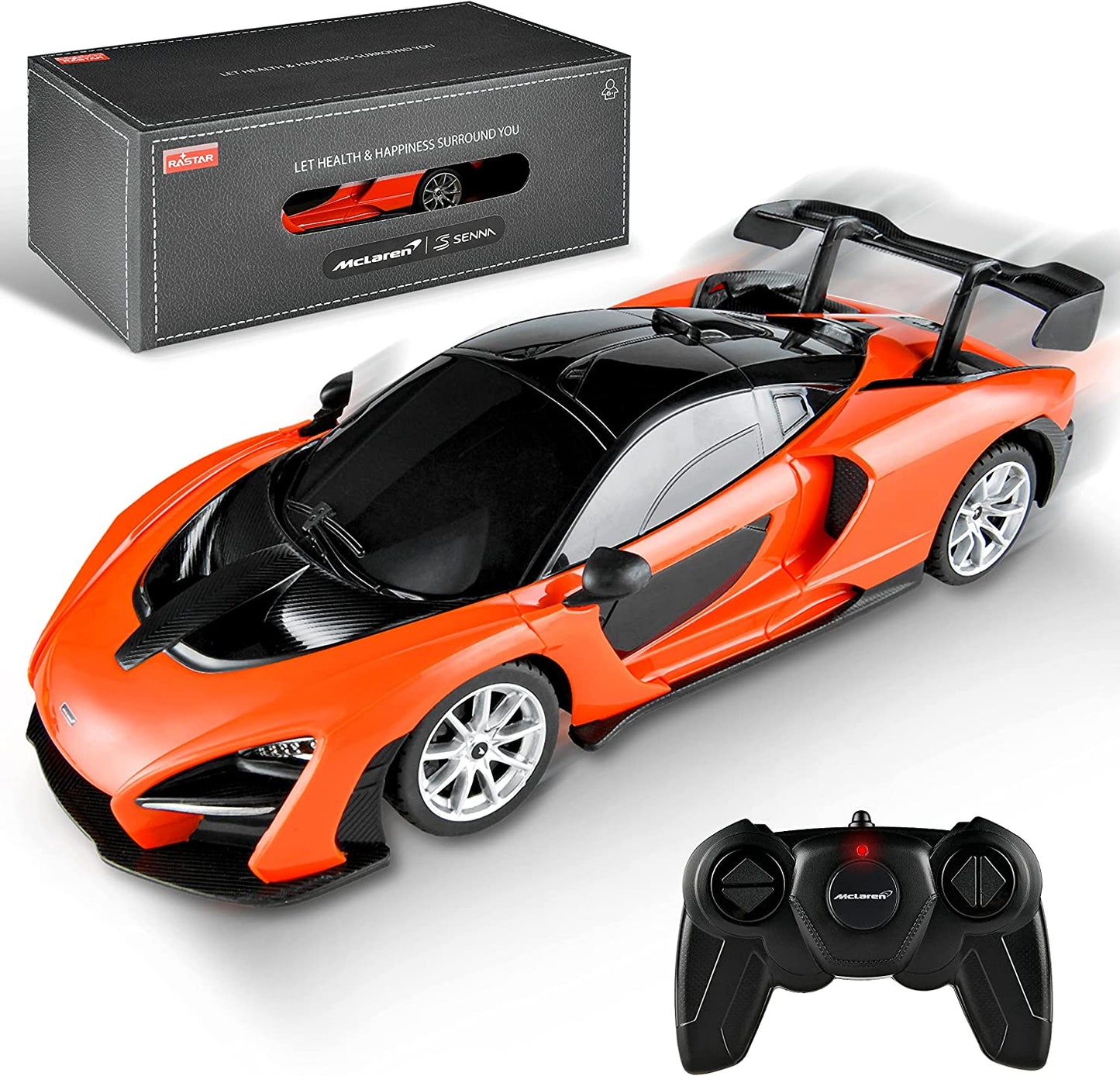 7.80 × 3.54 × 2.05 inch remote control car (orange)