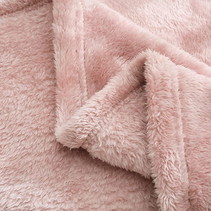 Soft and Fluffy Baby Fleece Blanket, (30" x 40"),  Dusty Pink